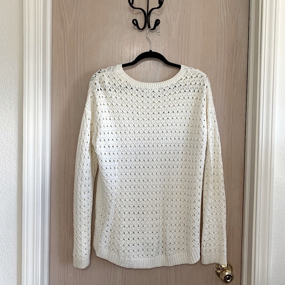 Cream White Knit Sweater - Picture 2 of 3